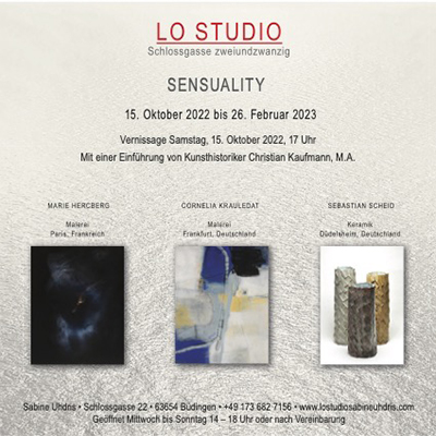 Sensuality - Exhibition Lo Studio Schlossgassse 22 Bpdingen

